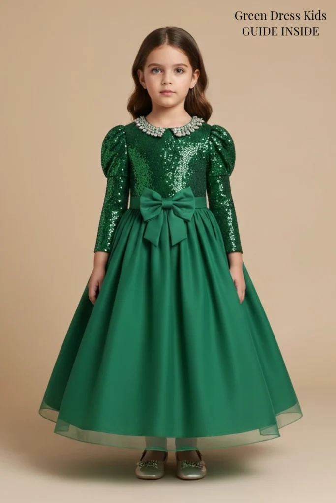 Green Dress Kids