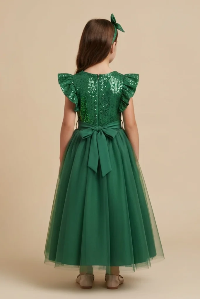Green Dress Kids