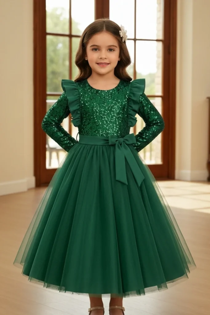 Green Dress Kids