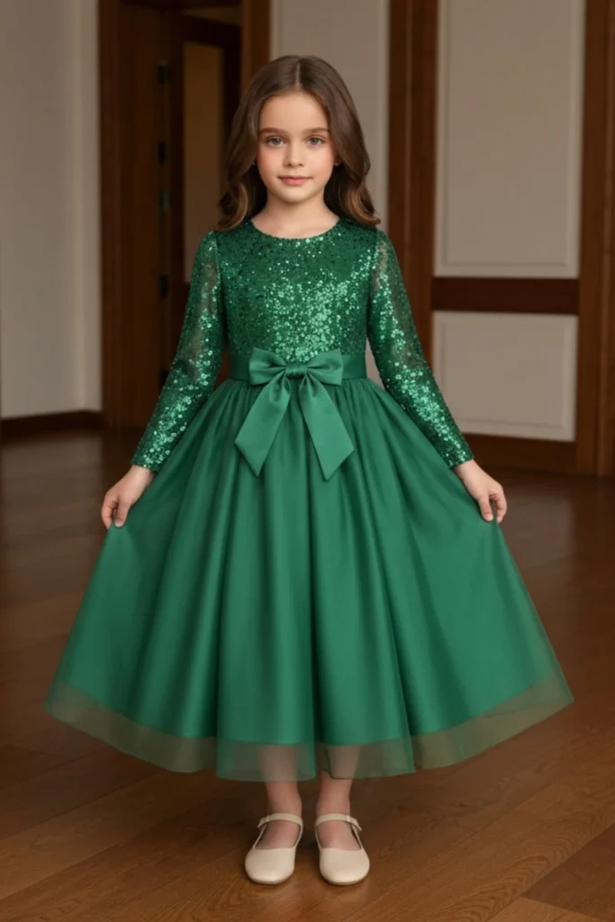 Green Dress Kids