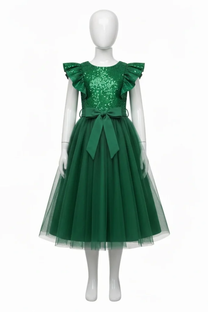 Green Dress Kids