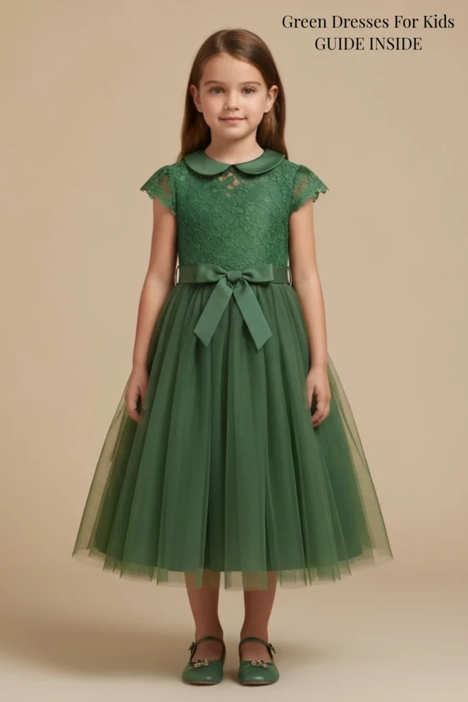 Green Dresses For Kids