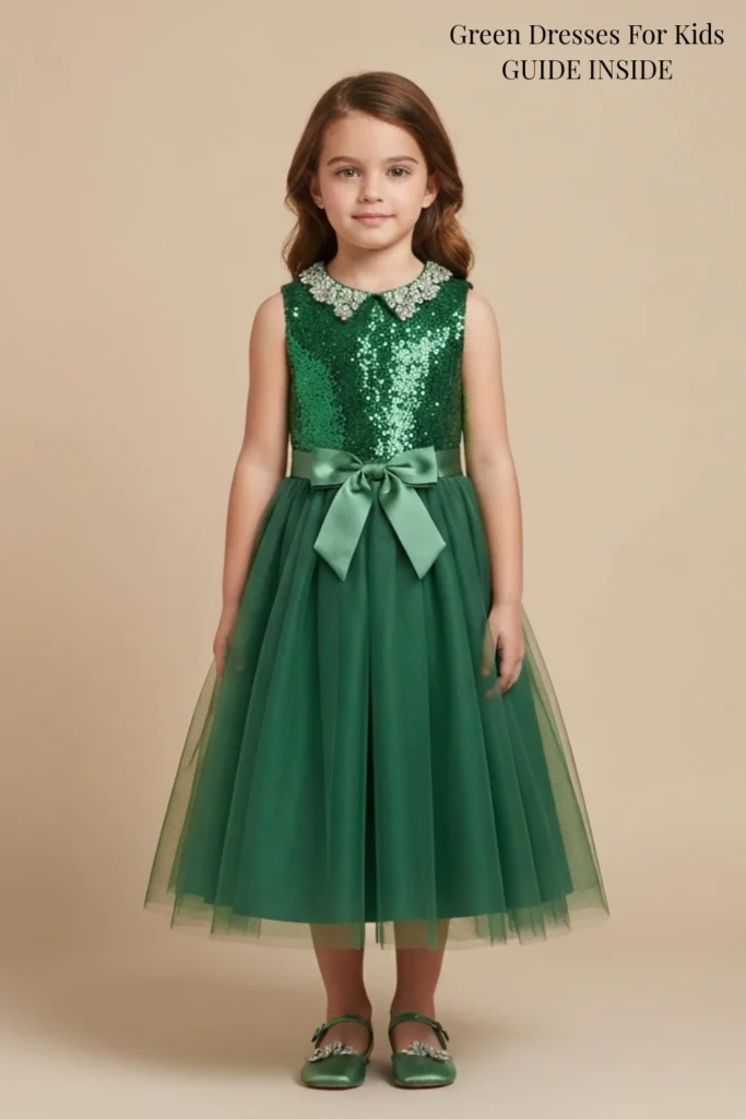 Green Dresses For Kids
