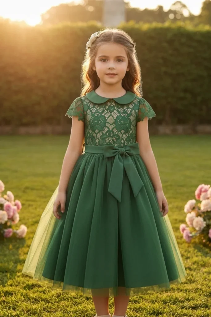 Green Dresses For Kids