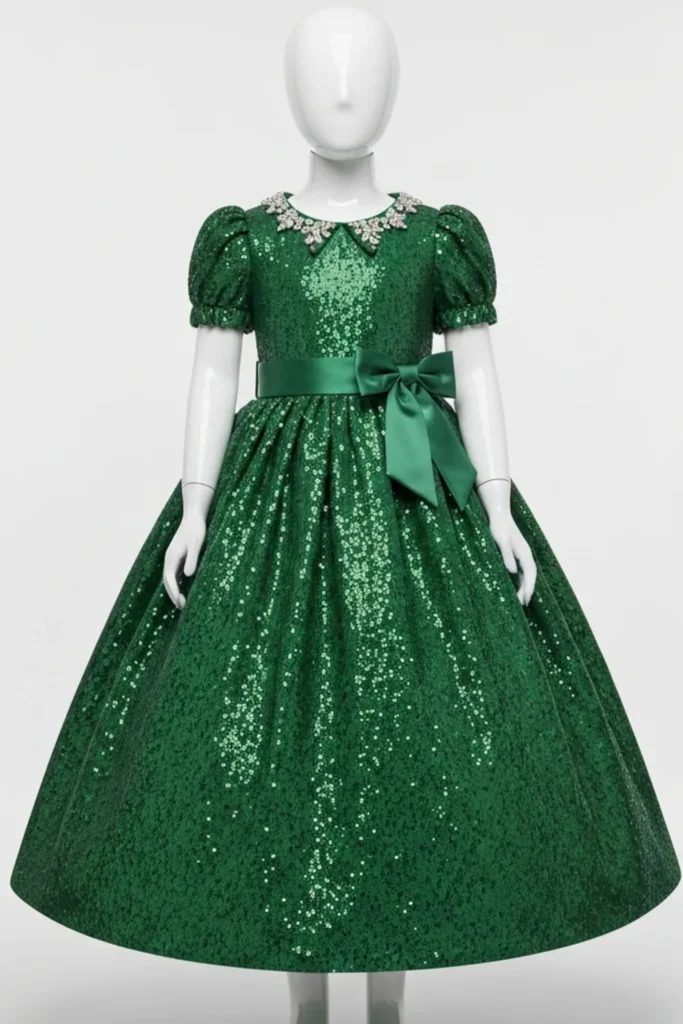 Green Dresses For Kids