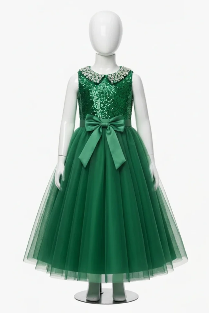Green Dresses For Kids