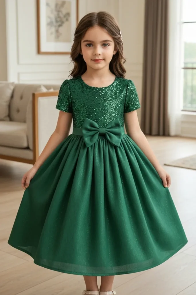 Green Toddler Dress