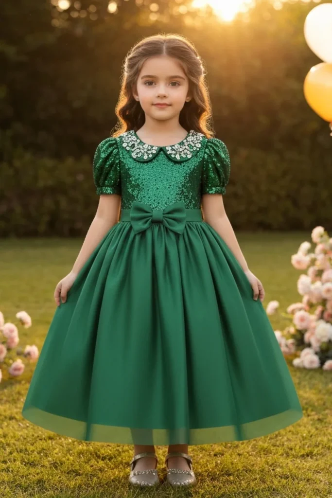 Green Toddler Dress