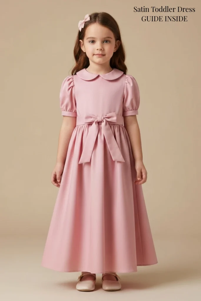 Satin Toddler Dress