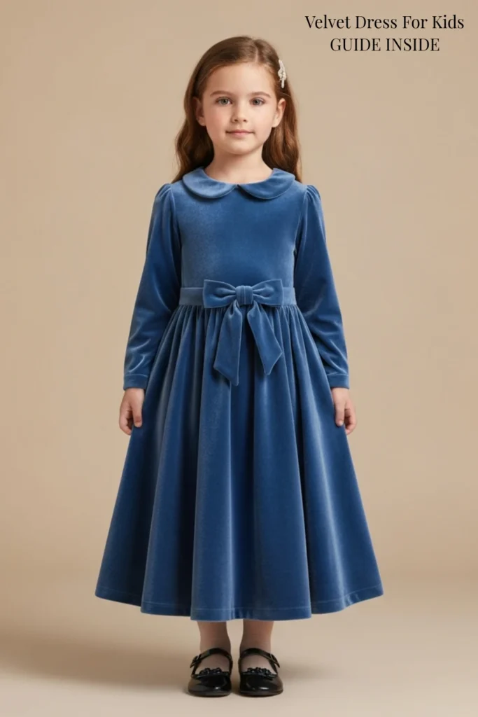 Velvet Dress For Kids