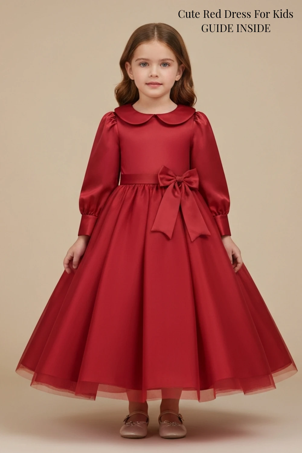 Cute Red Dress For Kids