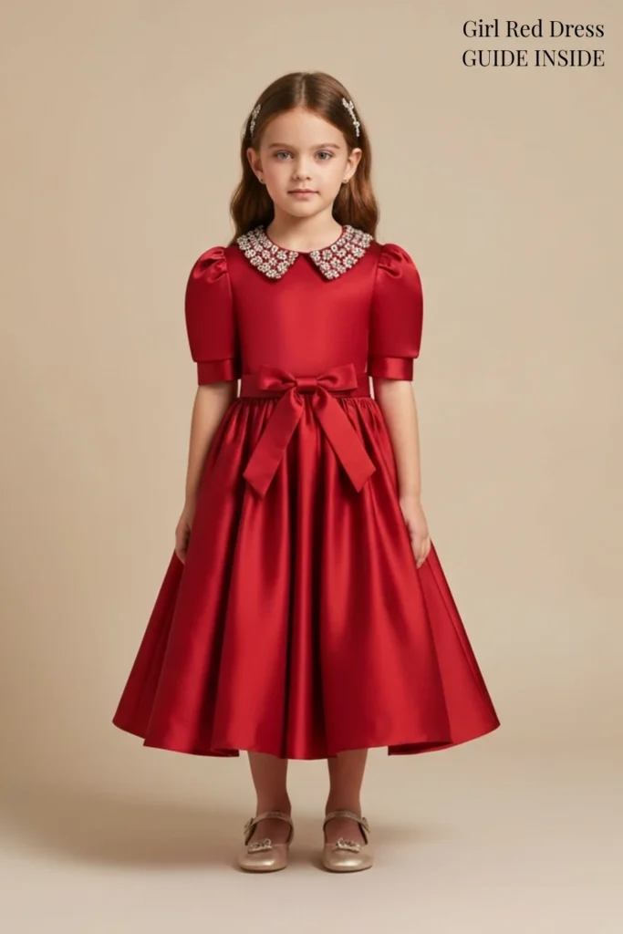 Girl Red Dress