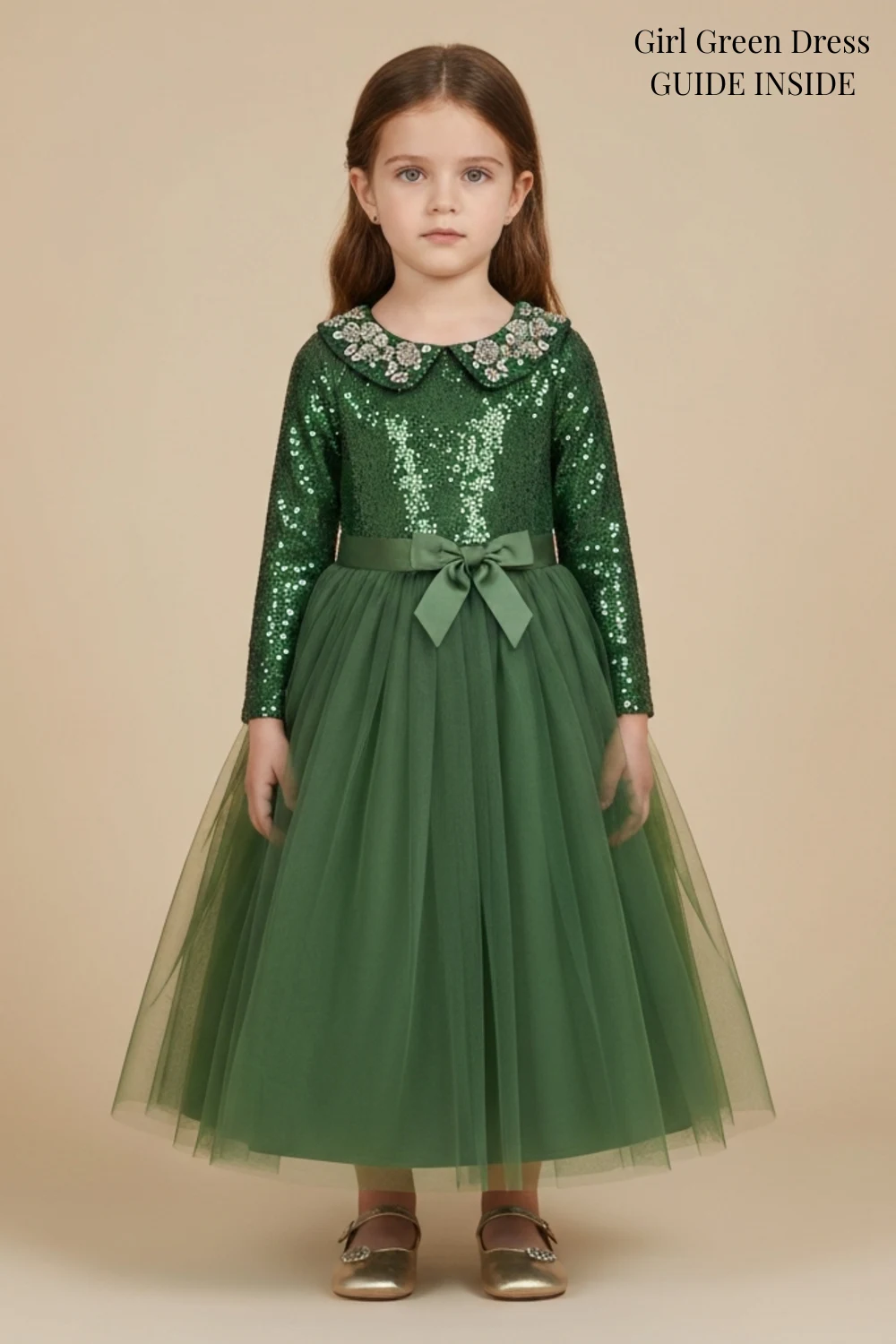 Girl Green Dress