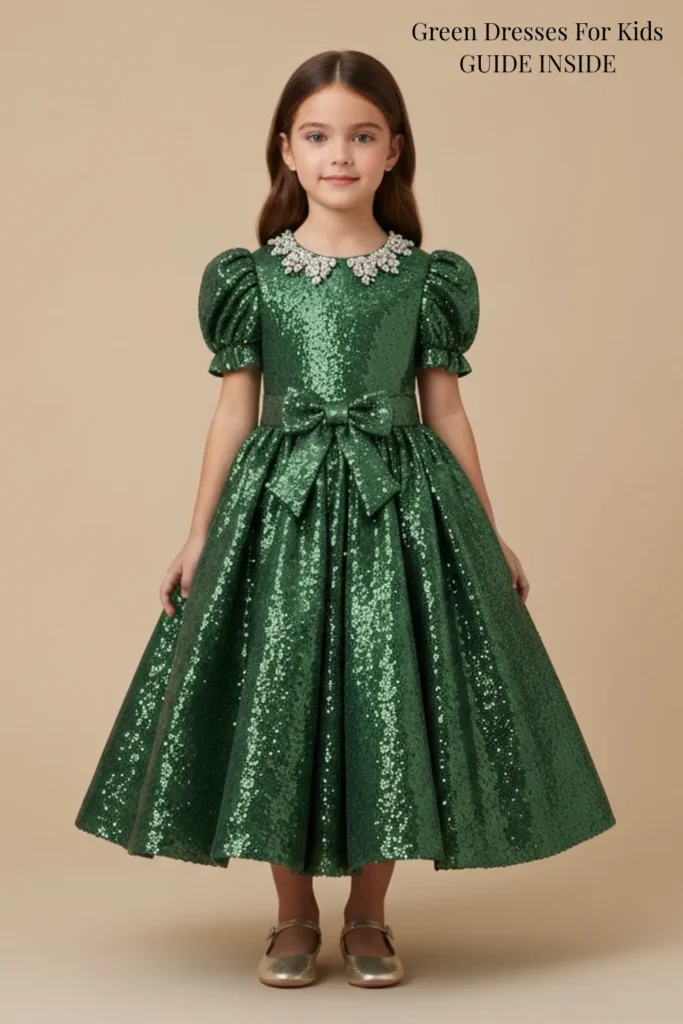 Green Dresses for Kids