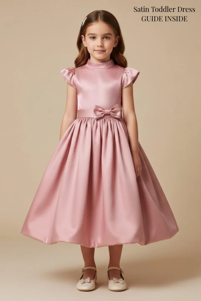 Satin Toddler Dress