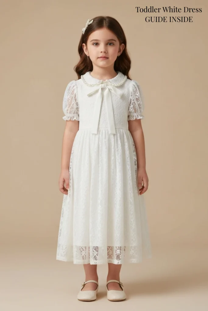 Toddler White Dress