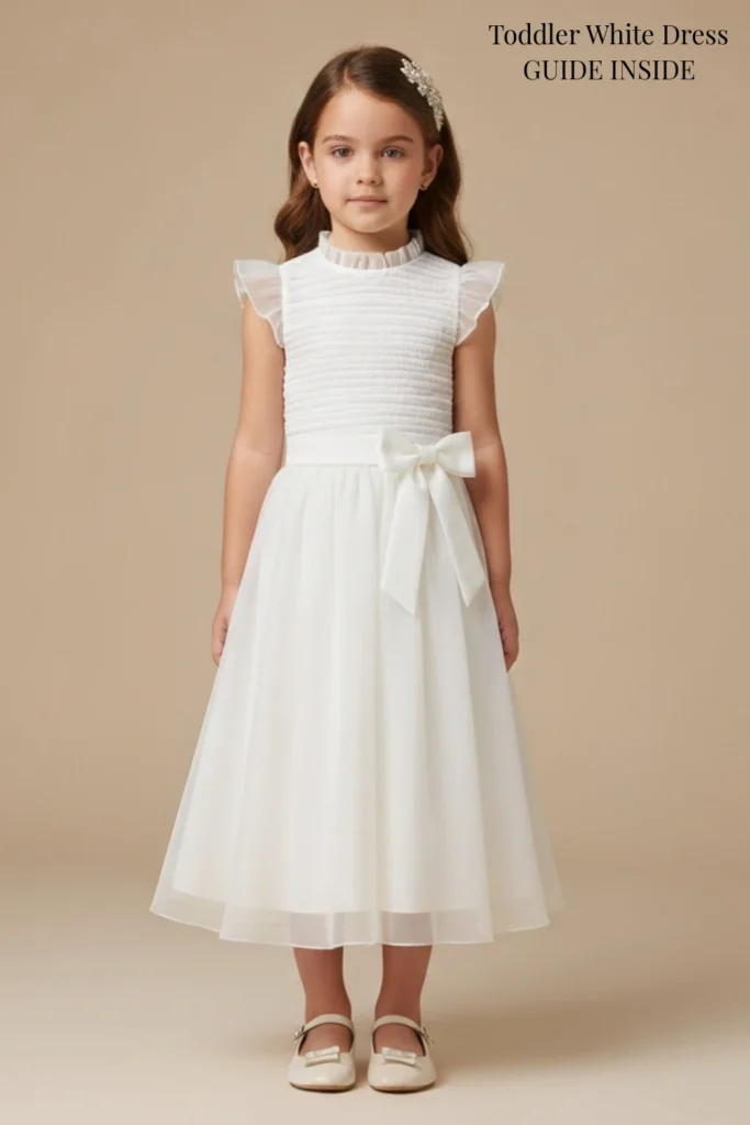 Toddler White Dress