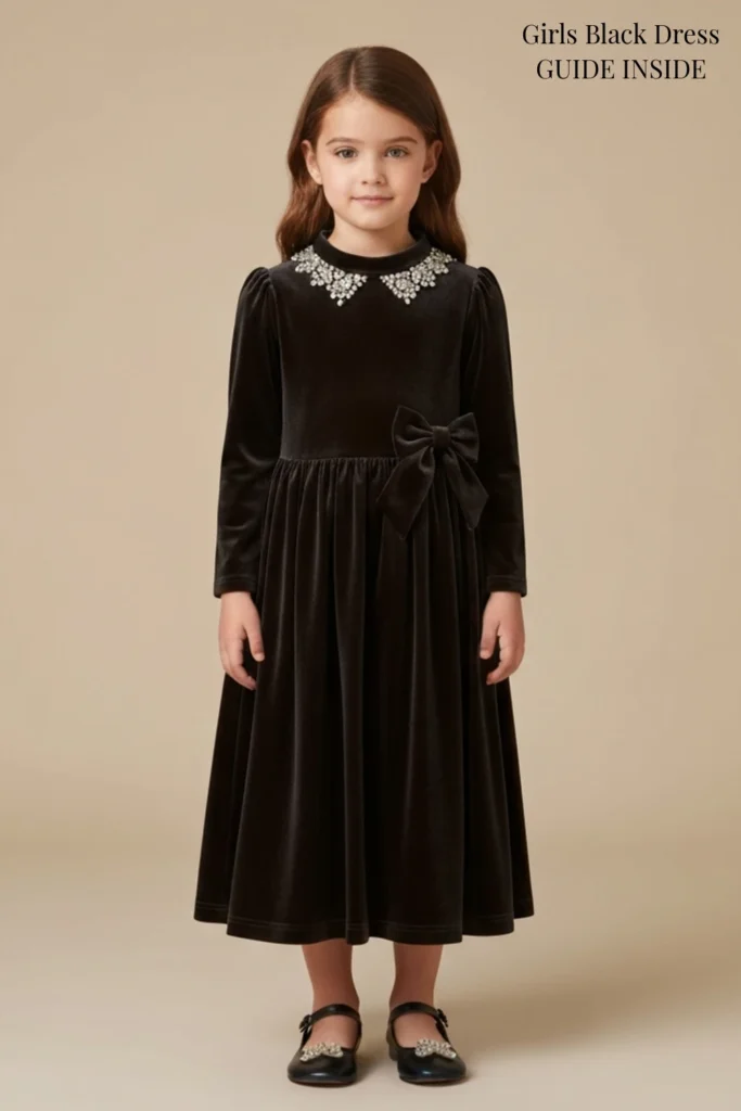 Girls Black Dress