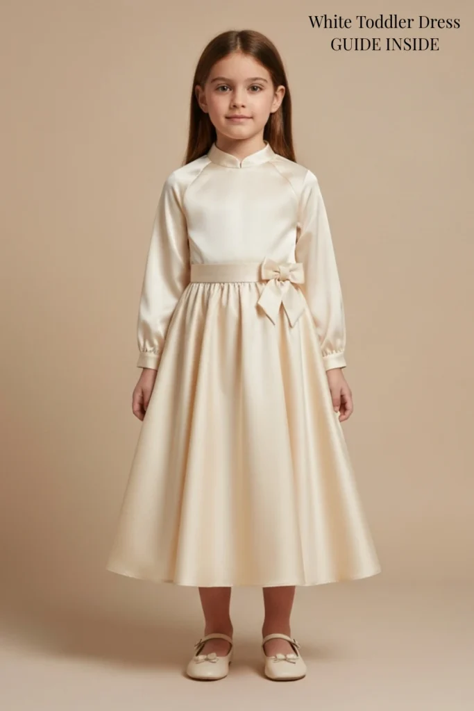 White Toddler Dress