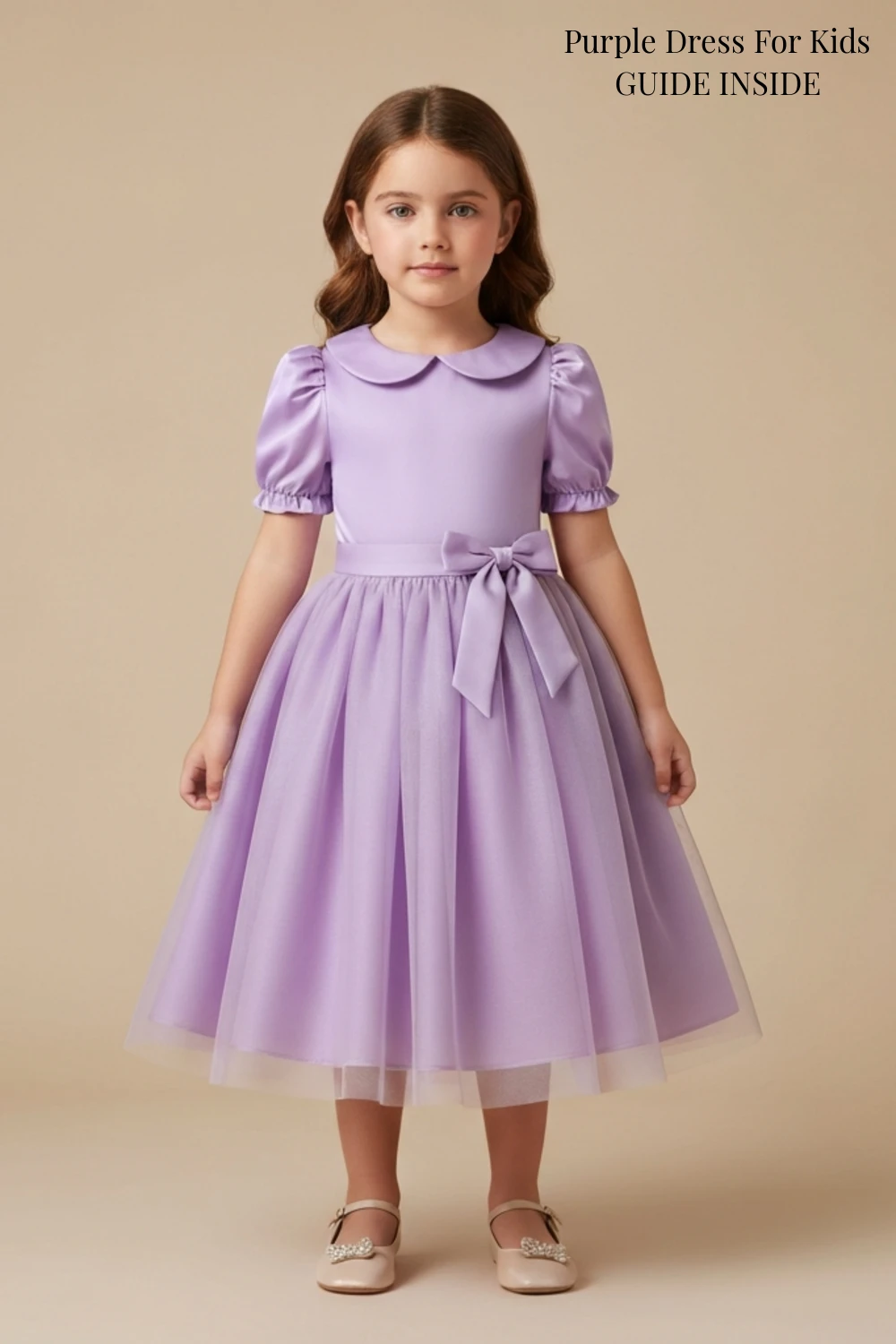 Purple Dress For Kids