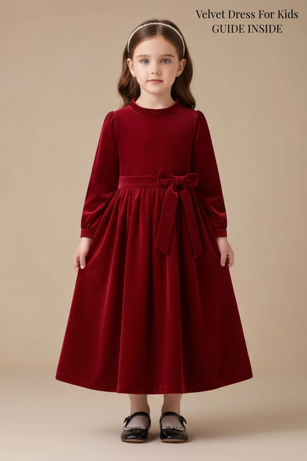 Velvet Dress For Kids