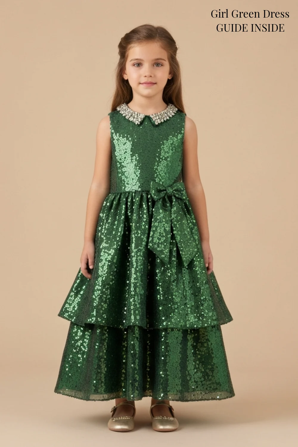 Girl Green Dress