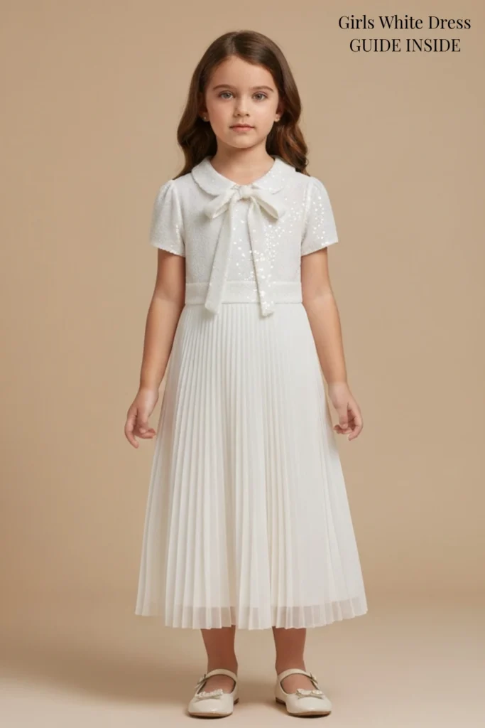 Girls White Dress