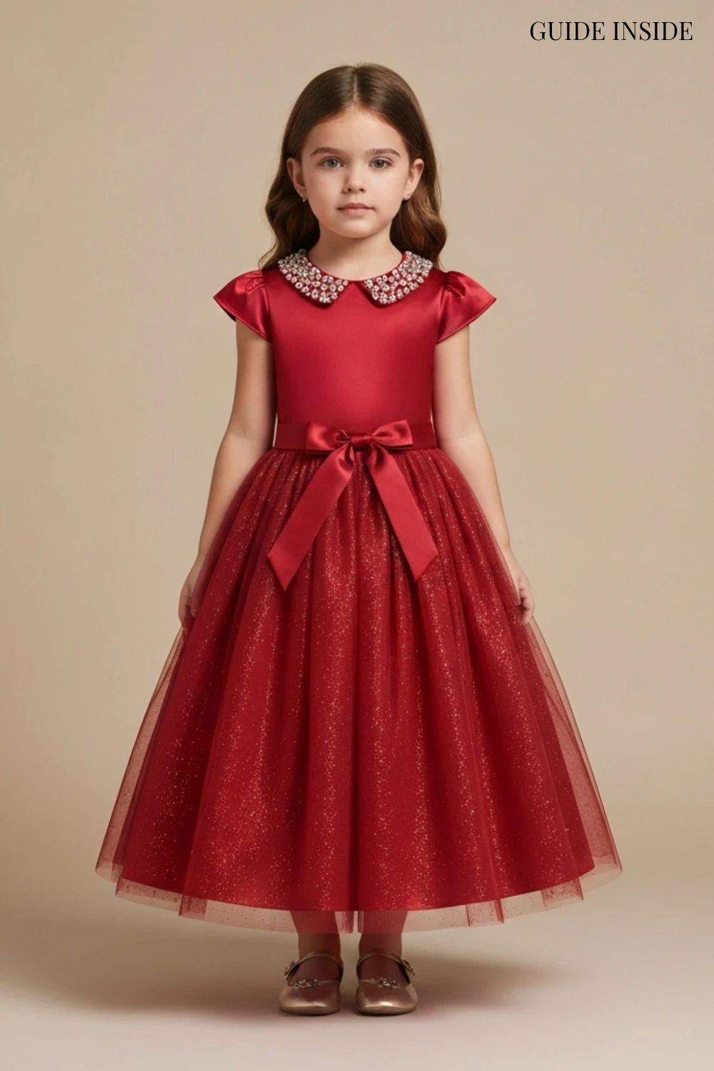 Cute Red Dress For Kids
