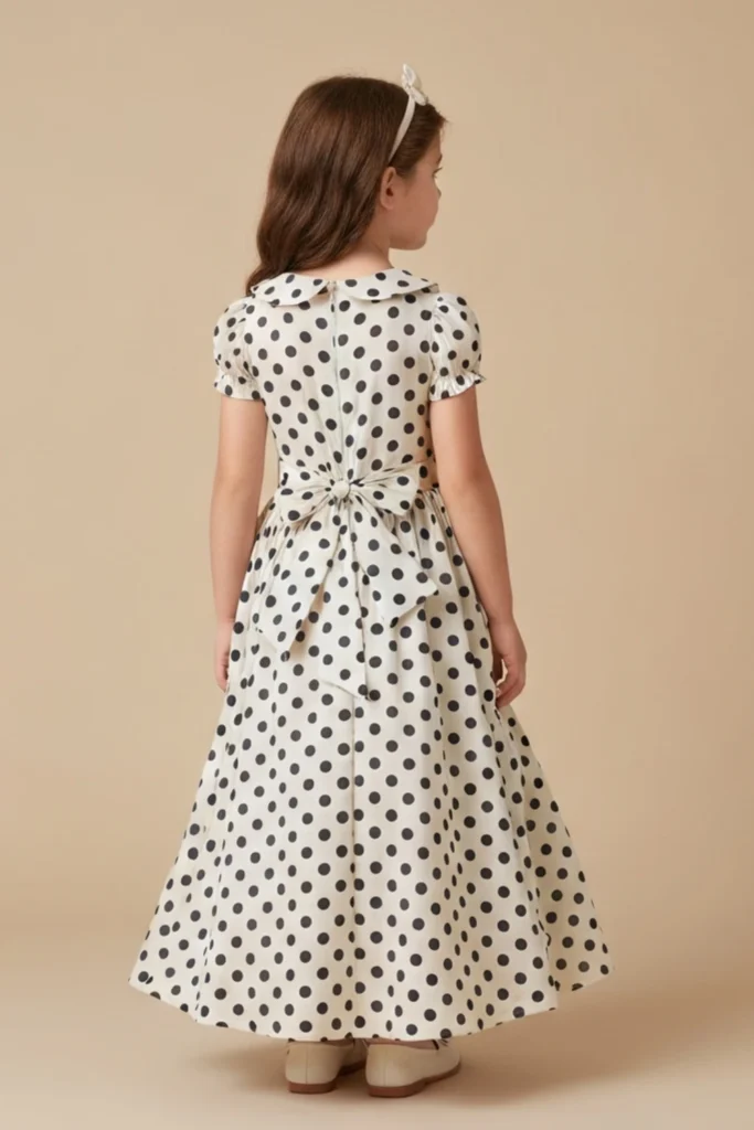 Polka Dot Dress For Kids