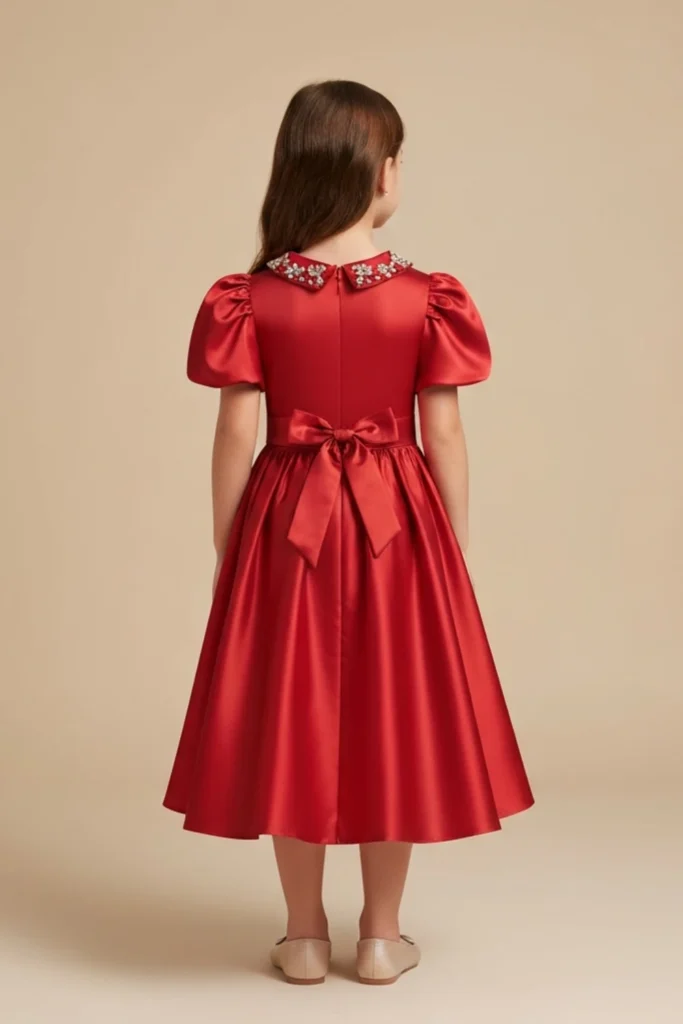 Girl Red Dress