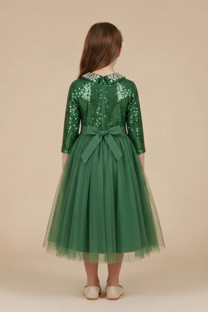 Girl Green Dress