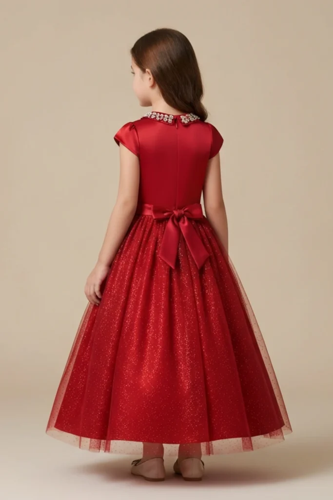 Cute Red Dress For Kids