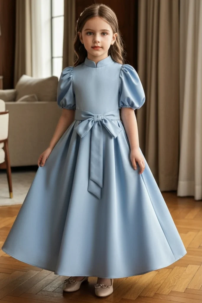 Navy Blue Dress For Kids