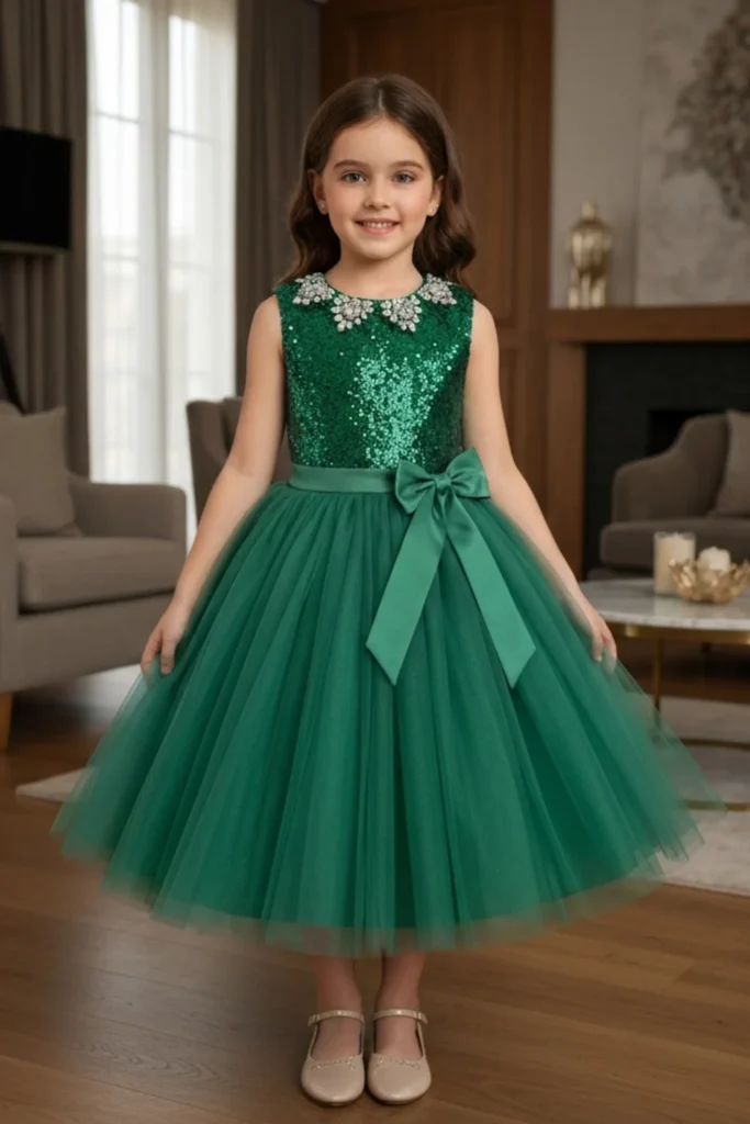 Green Dresses for Kids