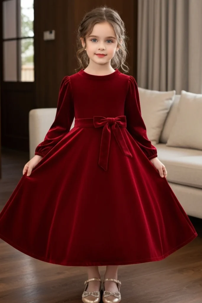 Velvet Toddler Dress