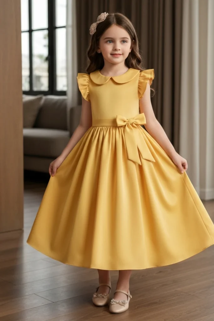 Yellow Dress For Kids