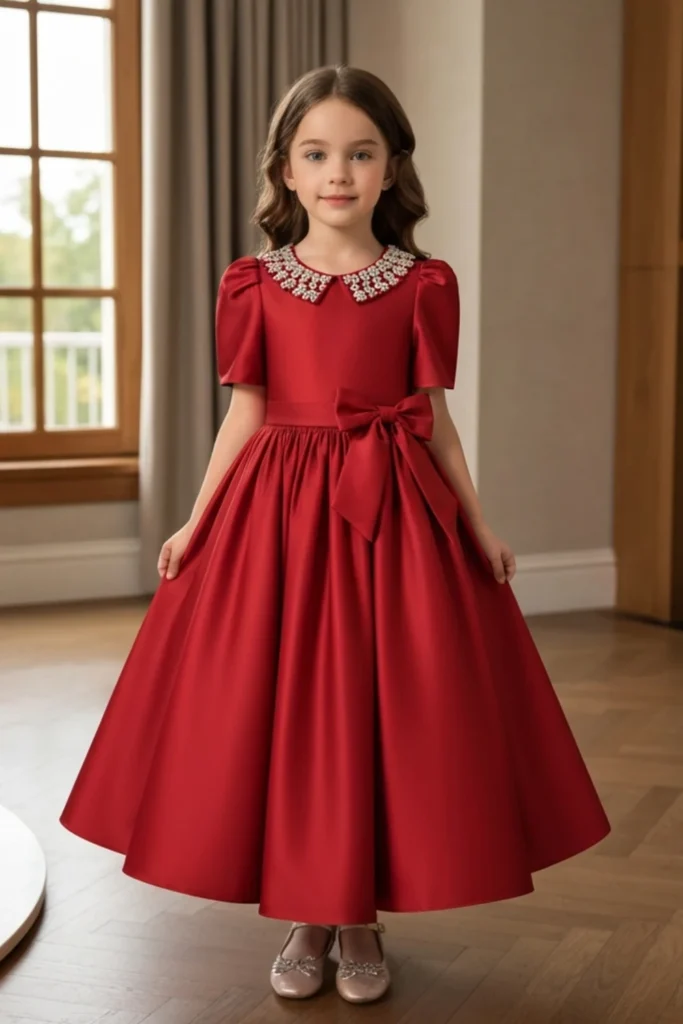Girl Red Dress