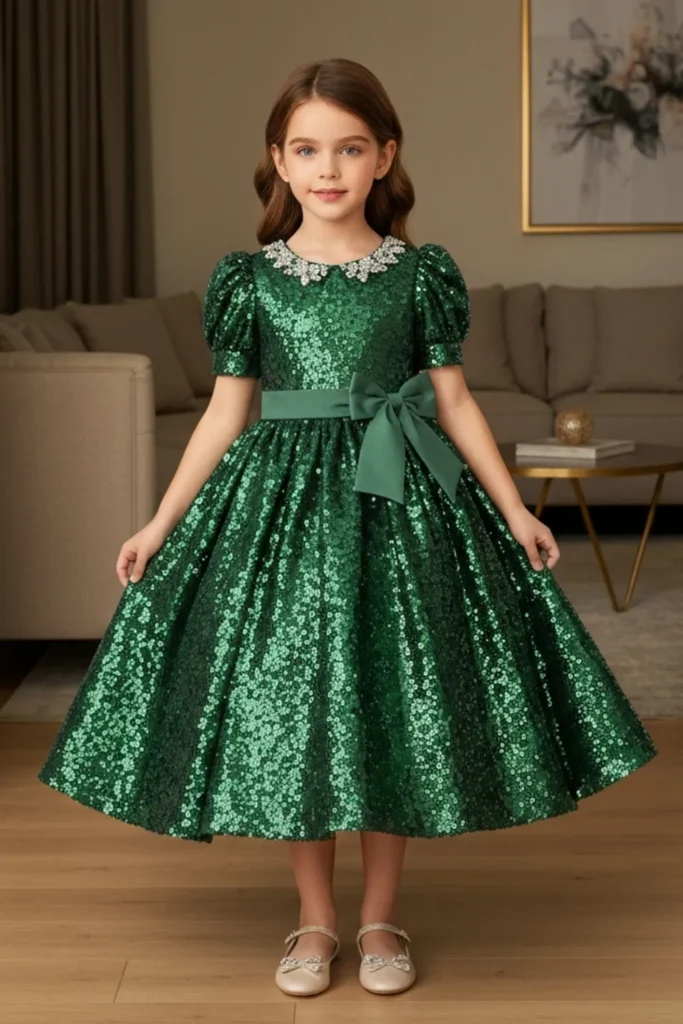 Green Dresses for Kids