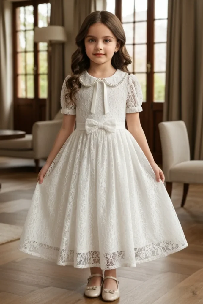 Toddler White Dress
