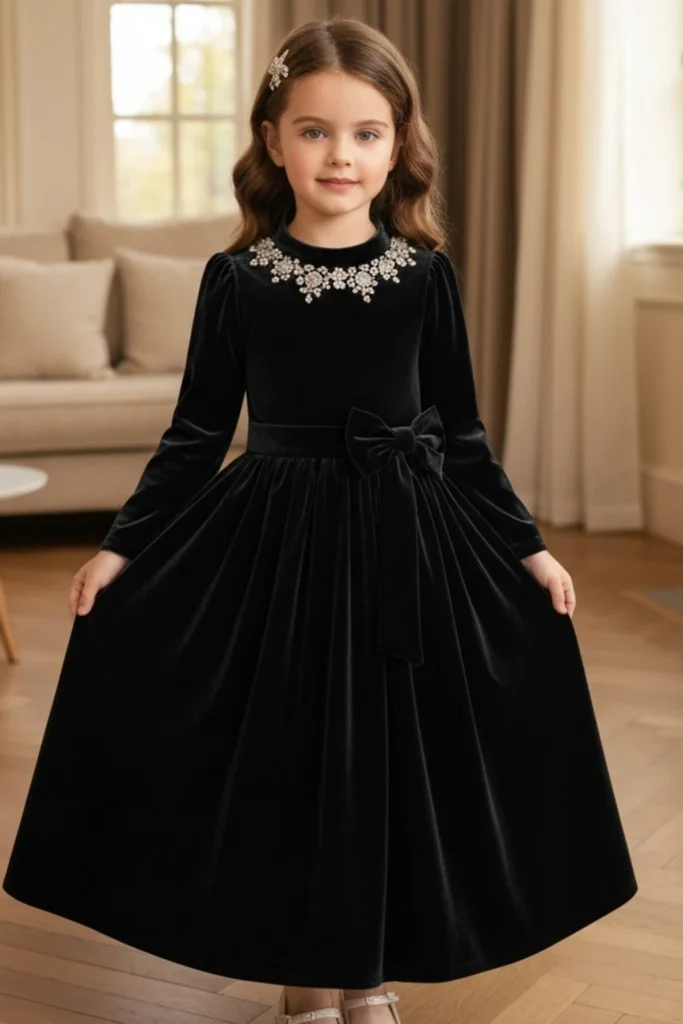 Girls Black Dress