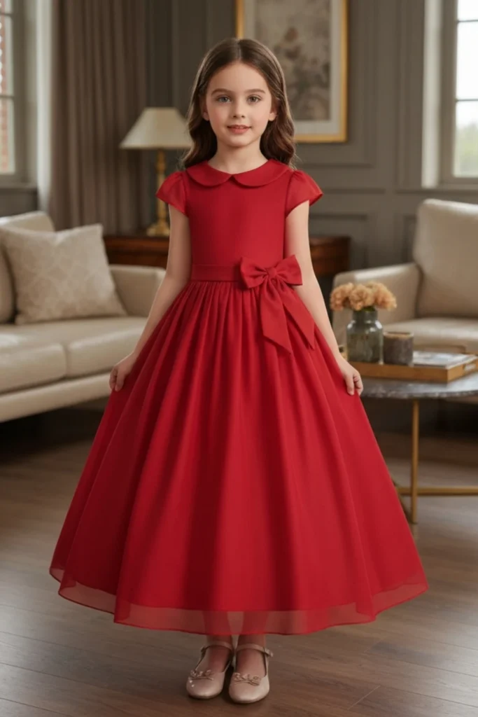 Girl Red Dress