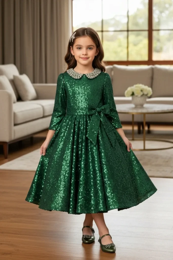 Green Dress Kids