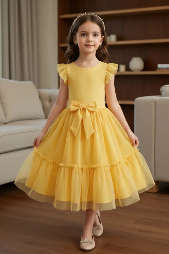 Girls Yellow Dress