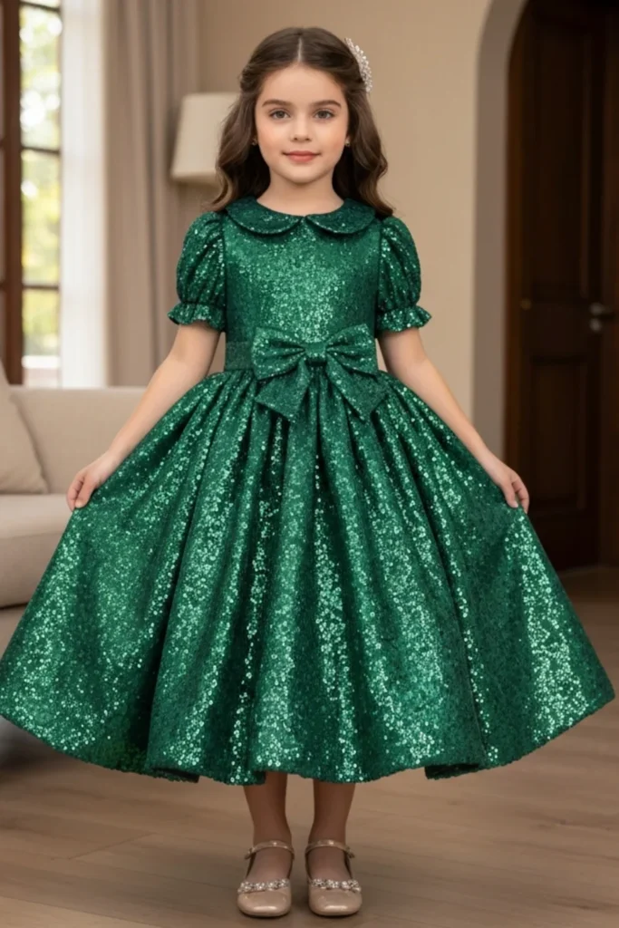 Green Dresses For Kids