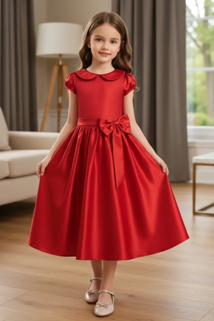 Girls Red Dress