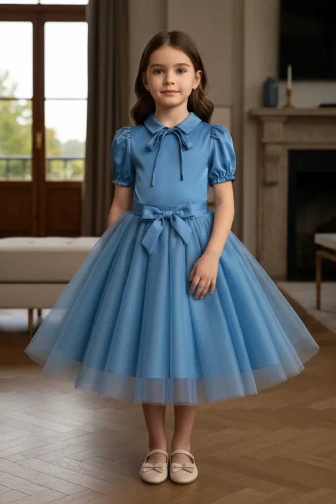 Light Blue Dress For Kids