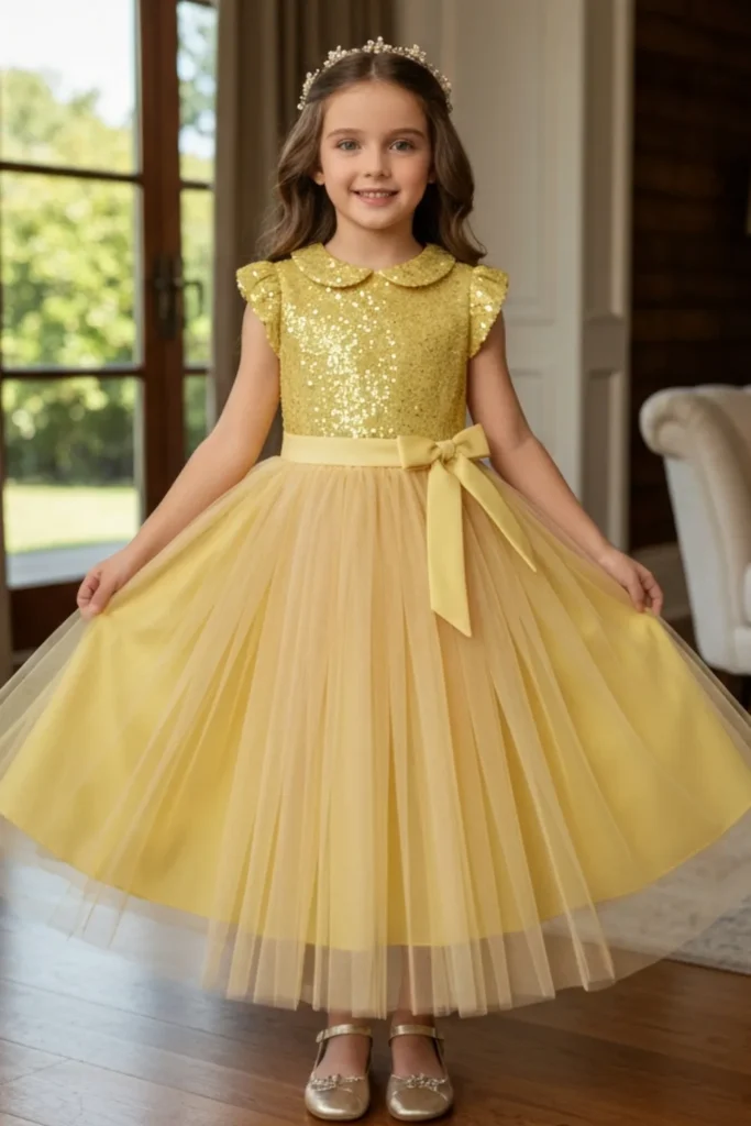 Yellow Dress For Kids