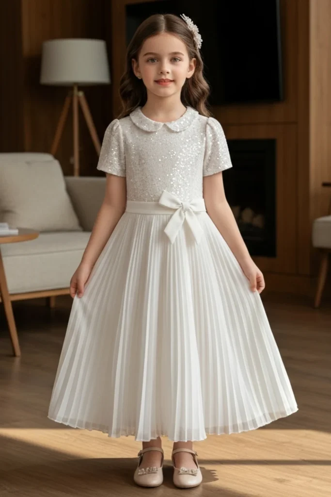 Girls White Dress
