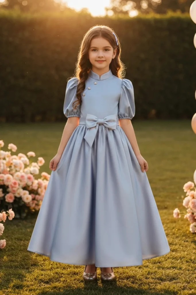 Navy Blue Dress For Kids