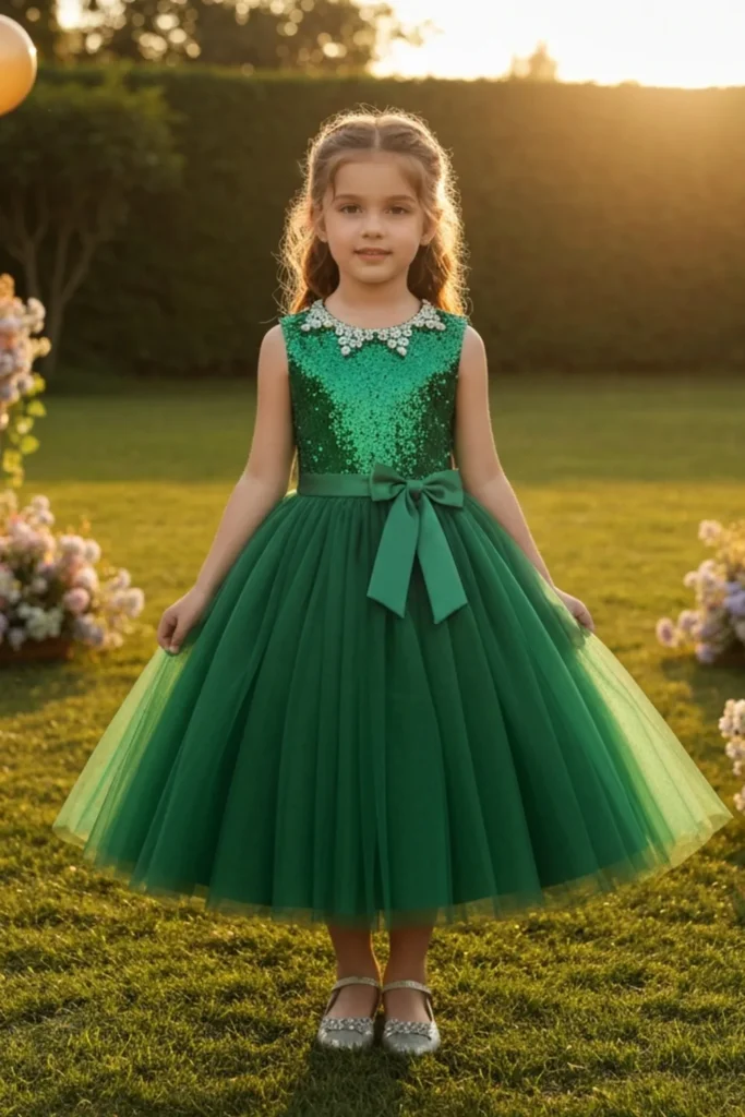 Green Dresses for Kids